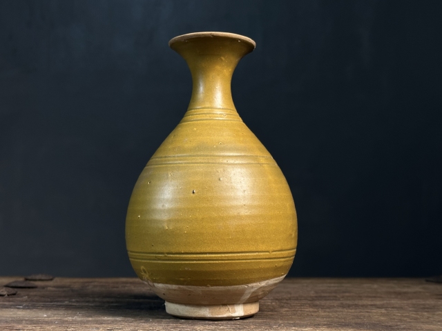 古玩陶瓷磁州窯茶葉末釉玉壺春瓶拍賣,當前價格8800元