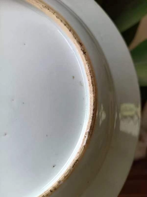 古玩陶瓷康熙·青花人物故事紋折沿盤真品鑒賞圖