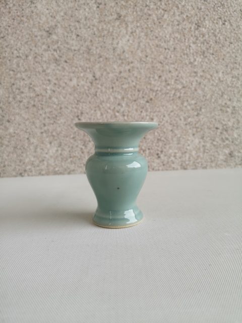 古玩陶瓷青釉花觚拍賣，當前價格168元