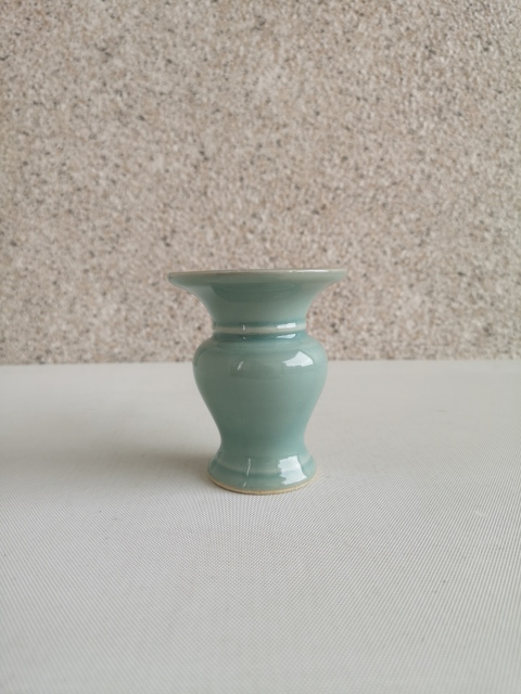 古玩陶瓷青釉花觚拍賣，當前價格168元