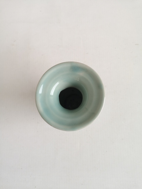 古玩陶瓷青釉花觚拍賣，當前價格168元