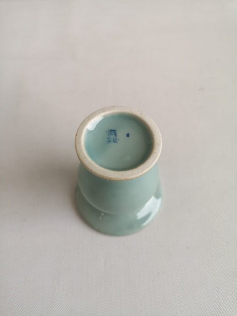 古玩陶瓷青釉花觚拍賣，當前價格168元