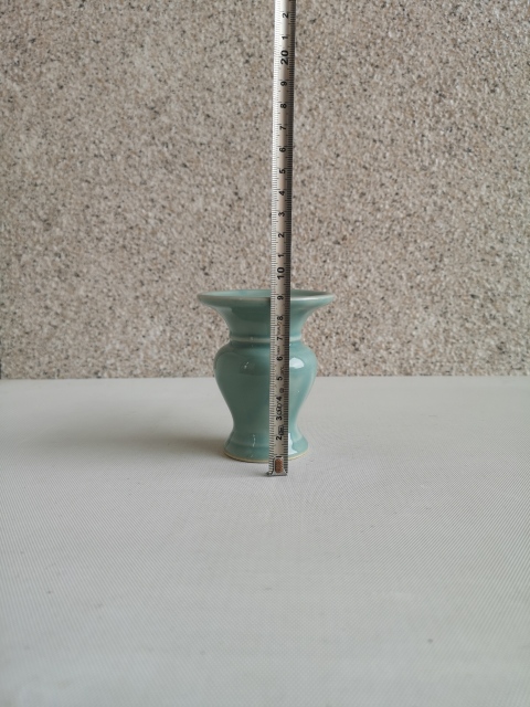 古玩陶瓷青釉花觚拍賣，當前價格168元