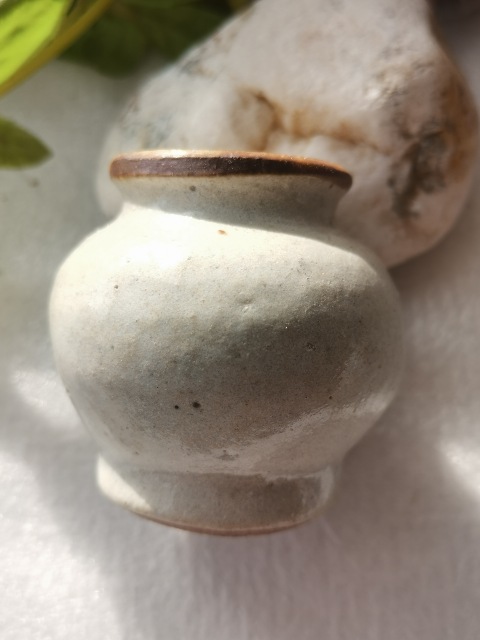 古玩陶瓷明清哥釉石榴尊拍賣,當前價格188元