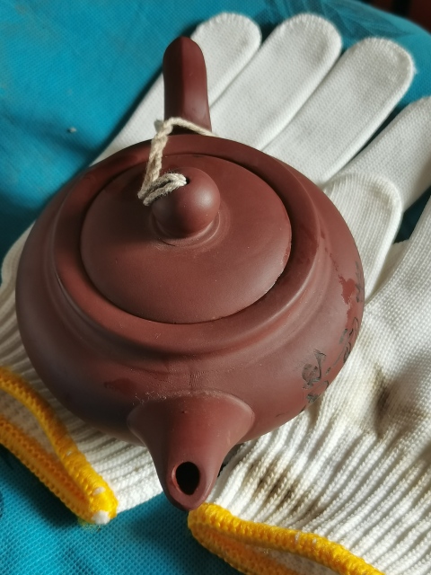 古玩雜項閻明峰紫砂壺一把拍賣,當前價格1333元