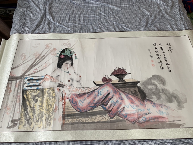 古玩字畫中美協廣西名家劉學多水墨寫意人物 驚夢拍賣，當前價格1200元