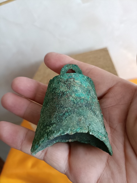 古玩銅器館藏級珍品秦漢小編鐘拍賣,當前價格1880元