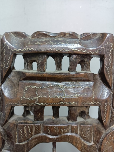 古玩陶瓷木鑲銀龍門銅鐘拍賣，當前價格3288元