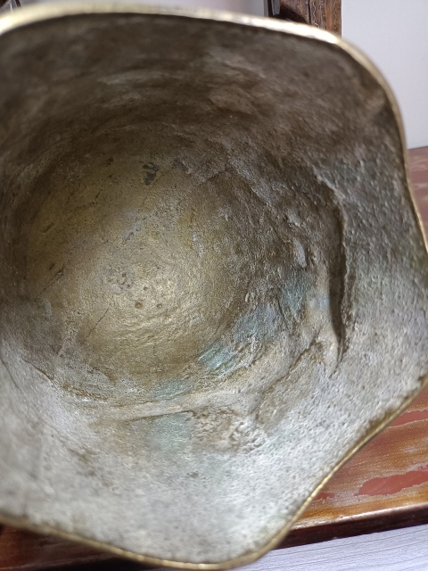 古玩陶瓷木鑲銀龍門銅鐘拍賣，當前價格3288元