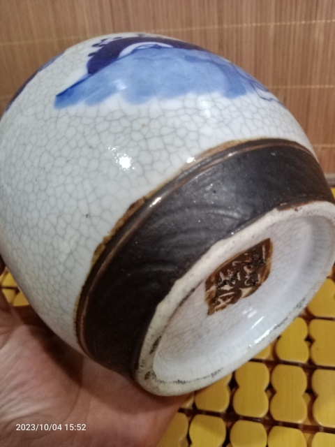 古玩陶瓷絕世好品花高士罐拍賣,當前價格888元