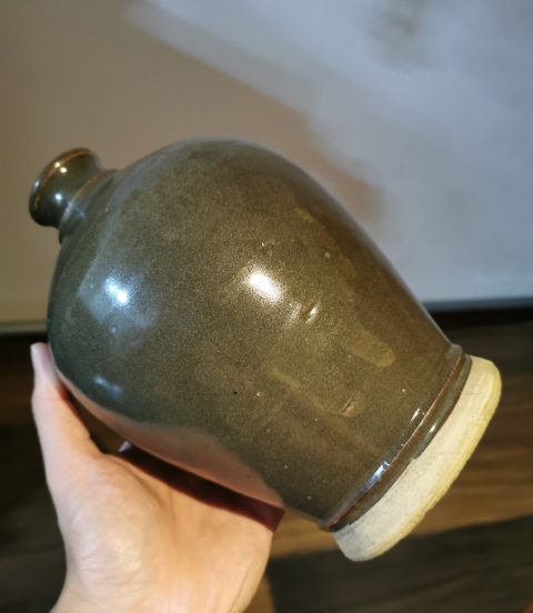 古玩陶瓷【已鑒真】明代茶葉末釉梅瓶帶拍賣,當前價格5000元