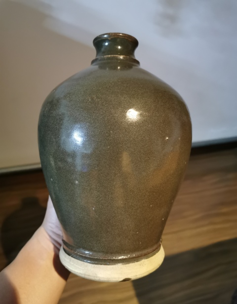 古玩陶瓷【已鑒真】明代茶葉末釉梅瓶帶拍賣,當前價格5000元