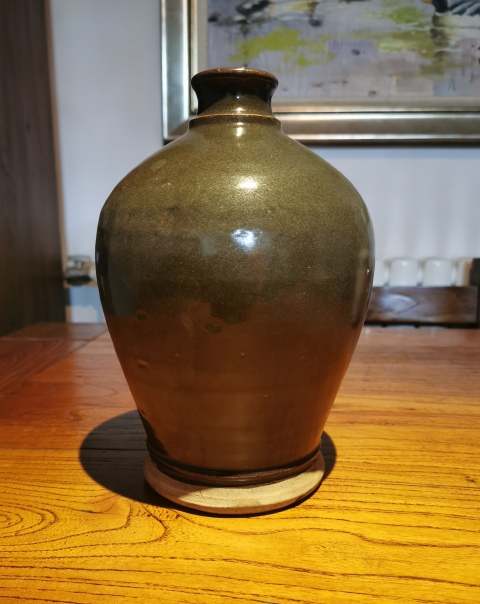 古玩陶瓷【已鑒真】明代茶葉末釉梅瓶帶拍賣,當前價格5000元