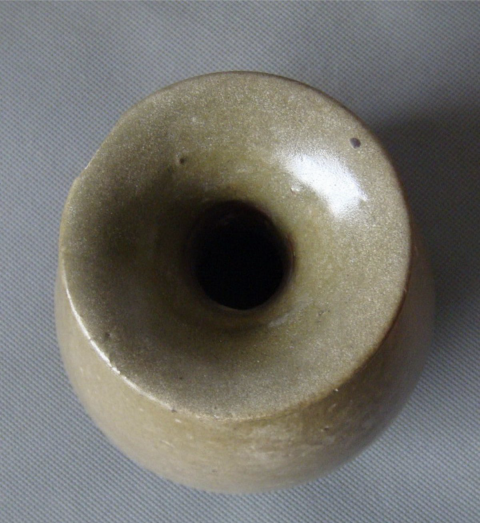 古玩陶瓷元末明初?茶葉末釉玉壺春瓶拍賣，當前價格2300元