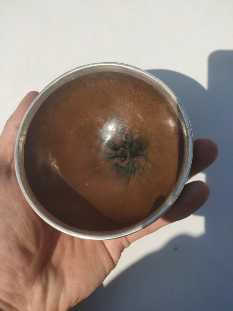 古玩陶瓷建窯柿紅釉茶盞拍賣，當(dāng)前價格900元