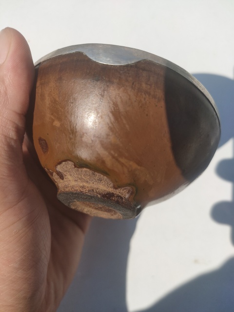 古玩陶瓷建窯柿紅釉茶盞拍賣，當(dāng)前價格900元