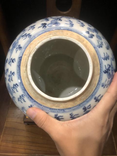 古玩陶瓷(新年放漏中)清-雍正-青花淡描-雙龍雙鳳紋蓋罐拍賣,當前價格20779元