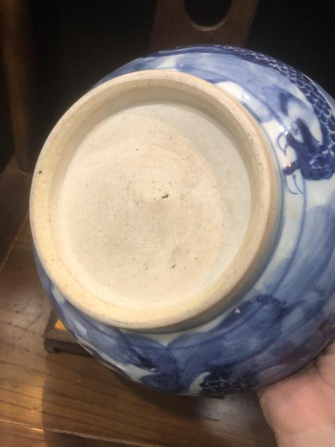 古玩陶瓷(新年放漏中)清-順治-青花云龍三現圖香爐拍賣,當前價格15389元