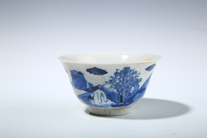 古玩陶瓷哥釉青花通景山水人物拍賣,當前價格1580元
