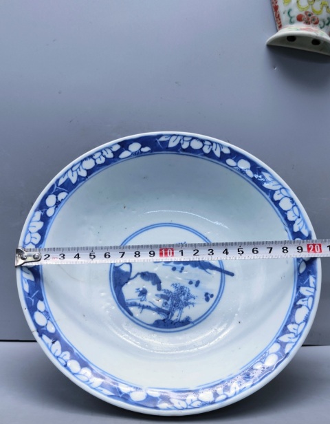 古玩陶瓷青花瓷福祿壽三星碗拍賣，當前價格800元