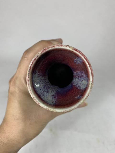 古玩陶瓷創匯·窯變紅釉瓶拍賣，當前價格1600元