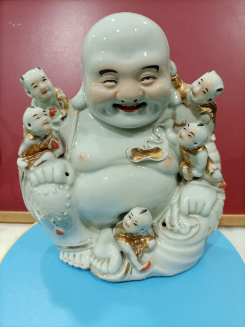 古玩陶瓷五子彌勒佛塑像拍賣,當前價格1888元