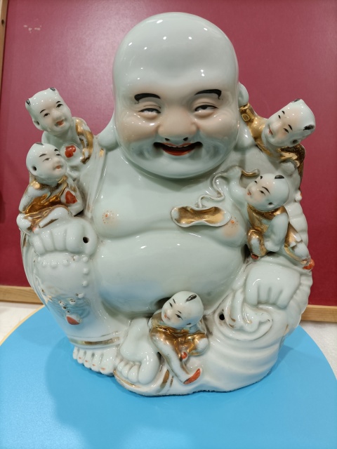 古玩陶瓷五子彌勒佛塑像拍賣,當前價格1888元