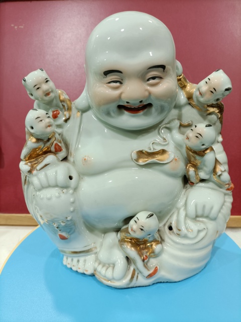 古玩陶瓷五子彌勒佛塑像拍賣,當前價格1888元