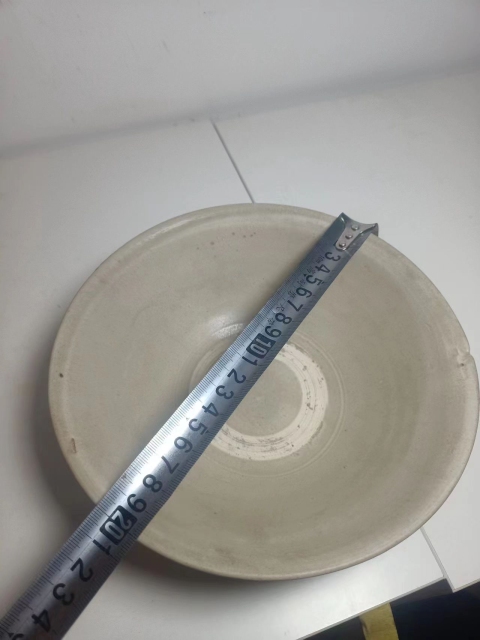古玩陶瓷元代?白釉斗笠大碗拍賣，當前價格2300元