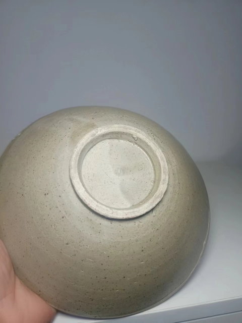 古玩陶瓷元代?白釉斗笠大碗拍賣，當前價格2300元