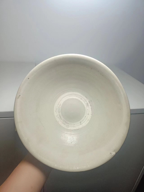 古玩陶瓷元代?白釉斗笠大碗拍賣，當前價格2300元
