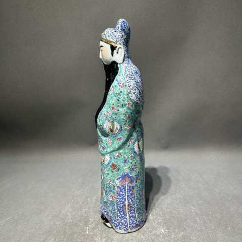 古玩陶瓷粉彩福星造像拍賣,當前價格8000元