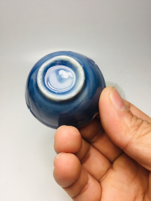 古玩陶瓷霽藍(lán)釉小杯一對(duì)拍賣(mài),當(dāng)前價(jià)格0元