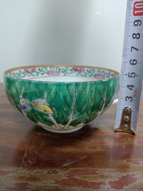 古玩陶瓷百財捧壽杯碟拍賣，當前價格888元