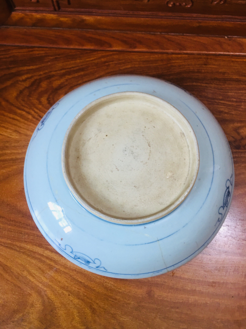 古玩陶瓷青花百壽紋大盤拍賣，當前價格2888元