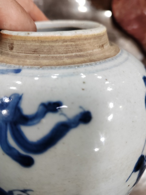 古玩陶瓷清康熙青花嬰戲圖蓋罐拍賣，當前價格12000元