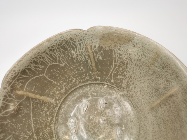 古玩陶瓷五代越窯青瓷葵口碗拍賣，當前價格15800元