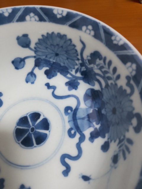 古玩陶瓷醬釉青花碗拍賣，當前價格12000元