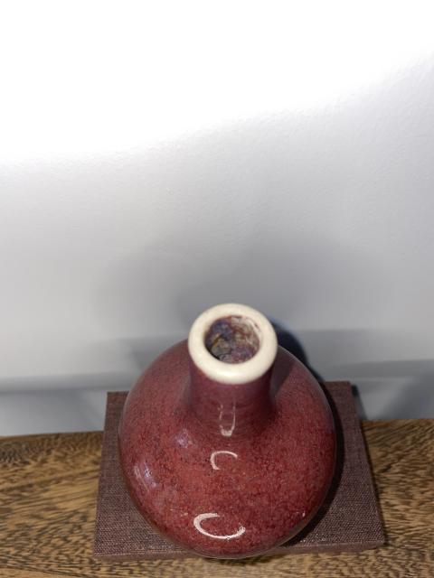 古玩陶瓷窯變釉天球瓶拍賣，當(dāng)前價格3800元