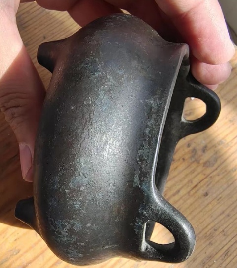 古玩銅器清中期沖天耳爐，拍賣，當前價格43500元