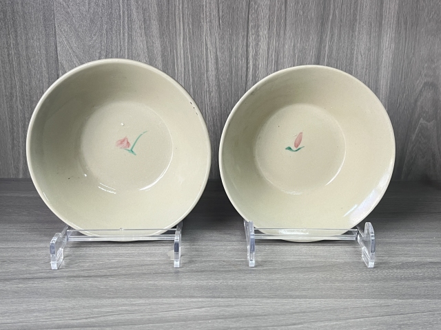 古玩陶瓷晚清民國 粉彩大吉大利碗一對拍賣，當前價格180元