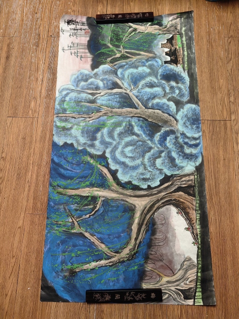 古玩字畫張步山水拍賣，當前價格2499元