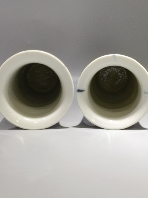 古玩陶瓷(新年放漏中)晚清·青花仕女人物圖箭筒一對拍賣,當前價格3501元