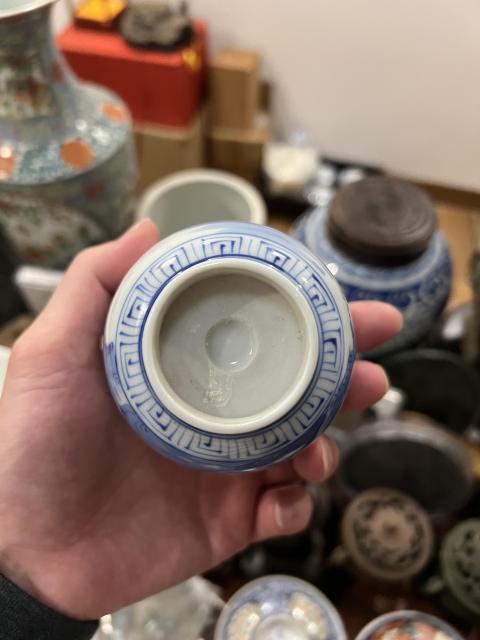 古玩陶瓷清代青花杯(帶保真卡)拍賣,當(dāng)前價(jià)格455元