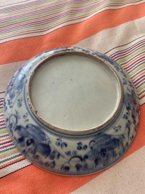 古玩陶瓷正德青花鳳凰牡丹盤拍賣，當前價格3000元