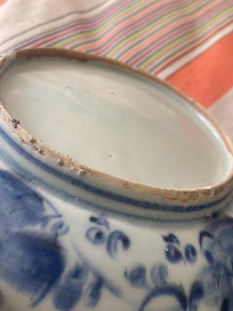 古玩陶瓷正德青花鳳凰牡丹盤拍賣，當前價格3000元