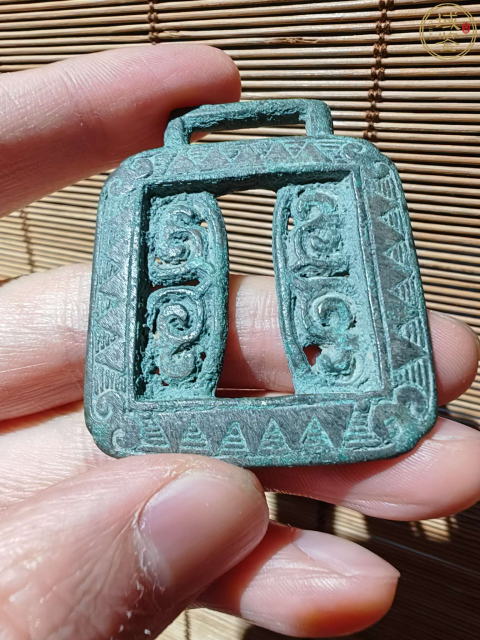古玩銅器館藏級珍品.高古鄂爾多斯文化銅器配飾拍賣,當前價格1980元