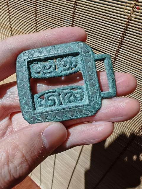 古玩銅器館藏級珍品.高古鄂爾多斯文化銅器配飾拍賣,當前價格1980元