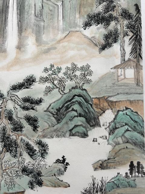 古玩字畫董海軍老師精品《曲澗流翠》拍賣,當前價格755元