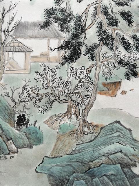 古玩字畫董海軍老師精品《曲澗流翠》拍賣,當前價格755元